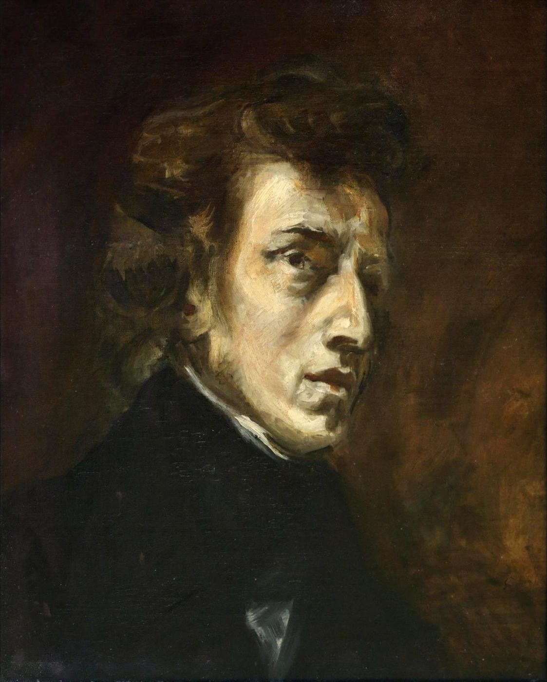 Portret Chopina pędzla Eugène'a Delacroix
